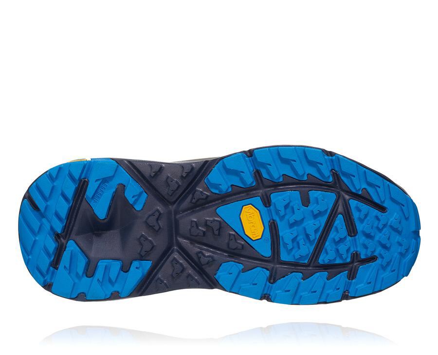 Hoka One One Mens Hiking Boots - Kaha GORE-TEX - Grey/Blue - YMIH81650